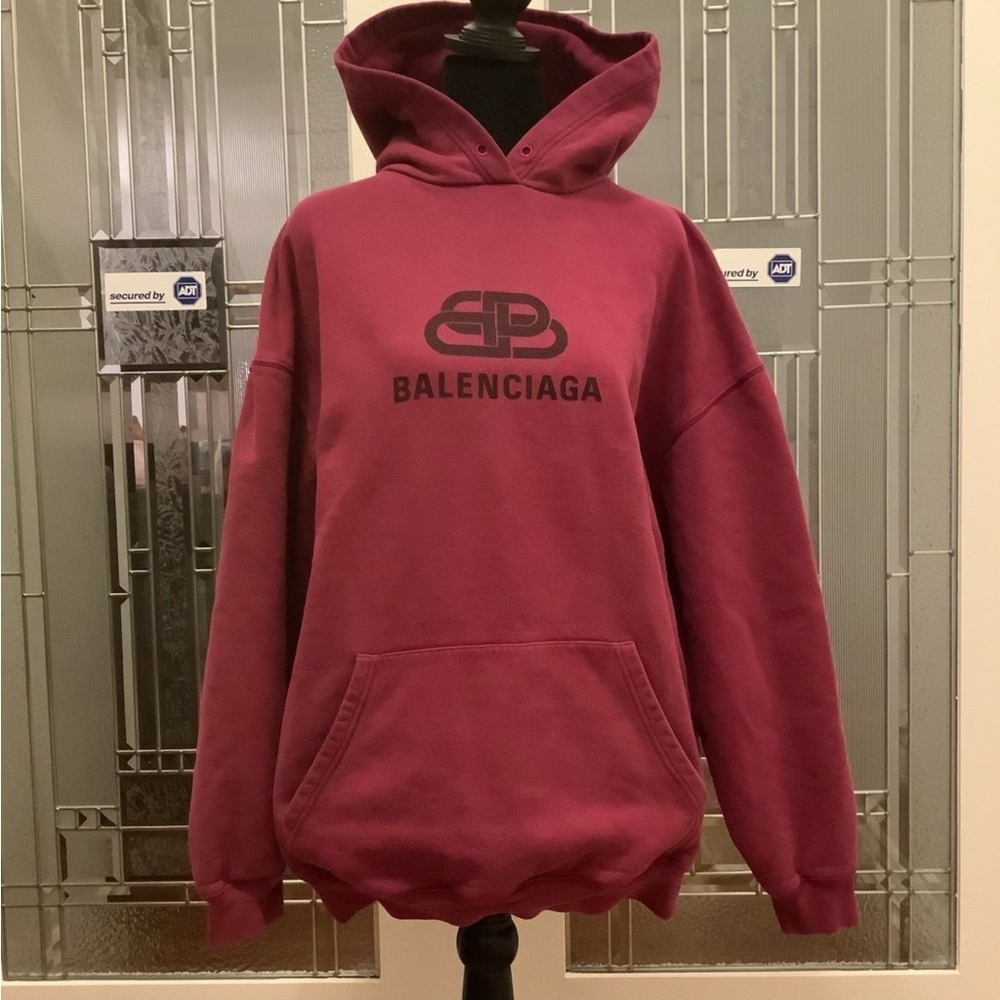 Balenciaga Red Sweatshirt Hoodie